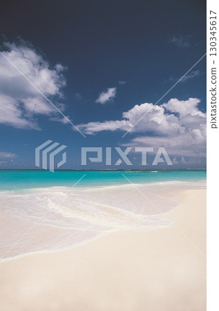 White sandy beach. High quality photo 130345617