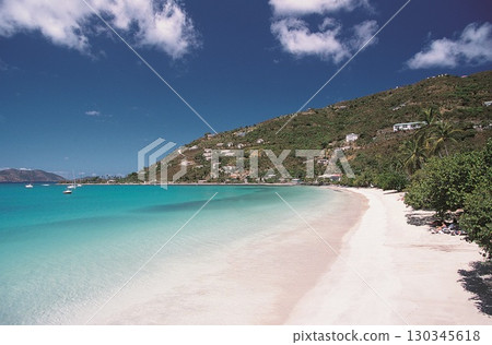 Boats turquoise bay. High quality photo Boats turquoise bay. High quality photo 130345618