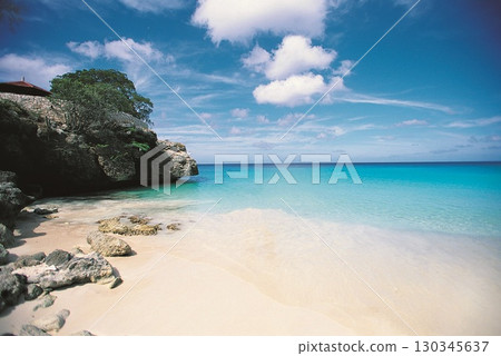 Boats turquoise bay. High quality photo 130345637