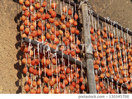 White Wildflowers and Blue Mountains. High quality photo 130345708