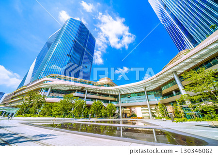 Tokyo cityscape in Japan, including Takanawa Gateway City Tokyo cityscape in Japan, including Takanawa Gateway City 130346082