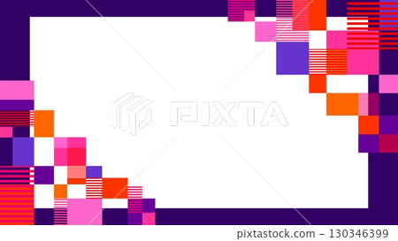 幾何圖案框架空白矩形邊框 130346399