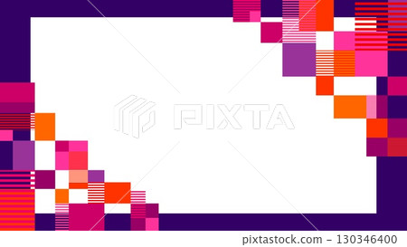 幾何圖案框架空白矩形邊框 130346400
