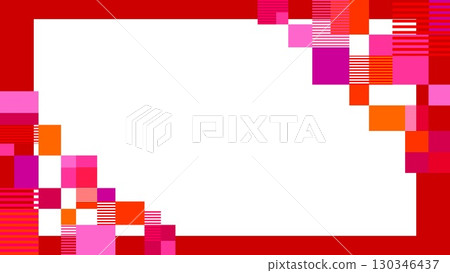 幾何圖案框架空白矩形邊框 130346437