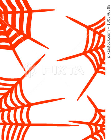 Halloween spider web orange 130346588