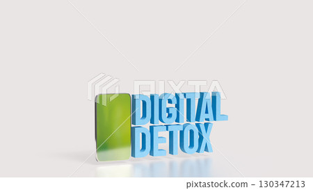 The Digital Detox for technology concept 3d Rendering. 130347213