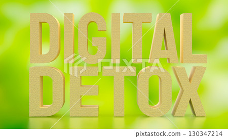 The Digital Detox on Boken Background for technology concept 3d Rendering. The Digital Detox on Boken Background for technology concept 3d Rendering. 130347214