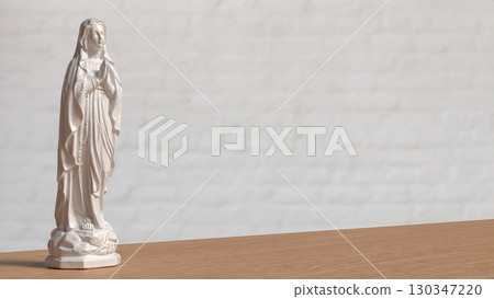 The Virgin Mary for religion or Holiday concept 3d Rendering. 130347220