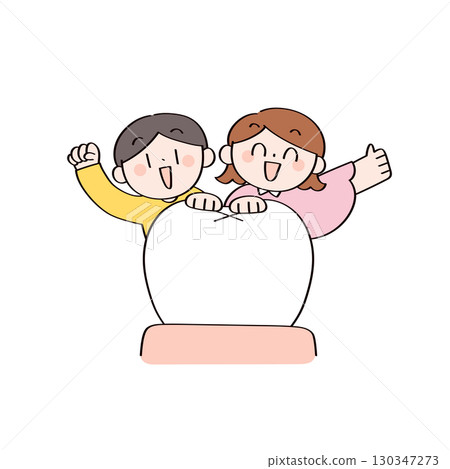 兒童和牙齒保健插圖 130347273