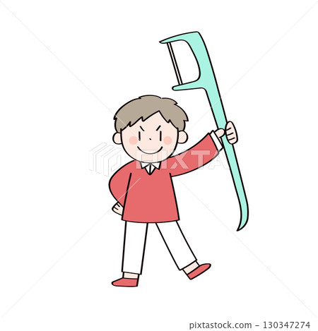 Children and dental care illustration Children and dental care illustration 130347274