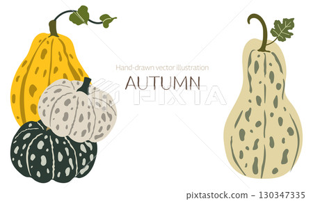 Cute pumpkin frame 130347335