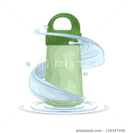 Illustration of Water Bottle 130347349