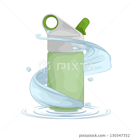 Illustration of Water Bottle 130347352