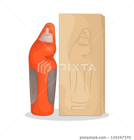 Illustration of Water Bottle Illustration of Water Bottle 130347370