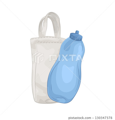 Illustration of Water Bottle 130347378