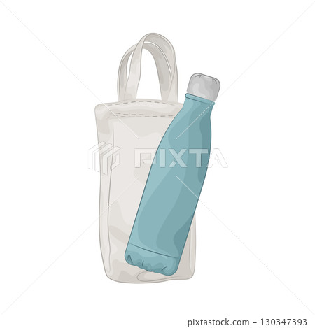Illustration of Water Bottle 130347393