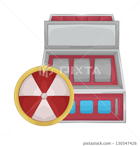 Illustration of Slot Machine 130347426
