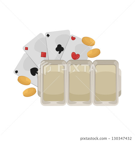 Illustration of Slot Machine 130347432