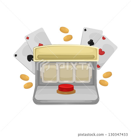 Illustration of Slot Machine 130347433