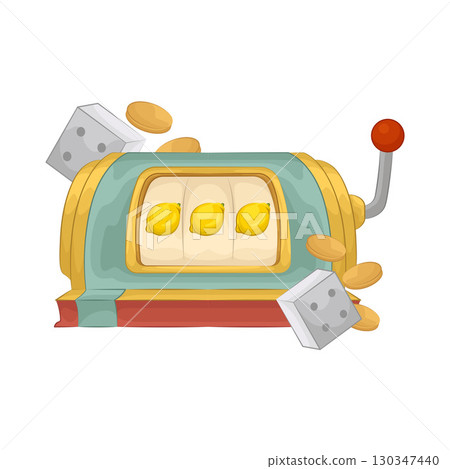 Illustration of Slot Machine 130347440