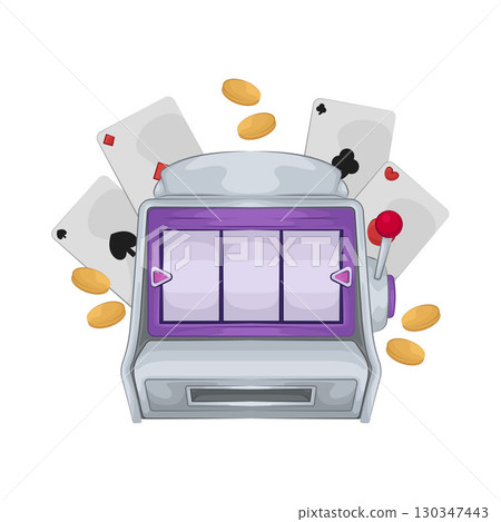 Illustration of Slot Machine 130347443