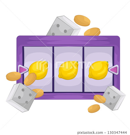 Illustration of Slot Machine 130347444