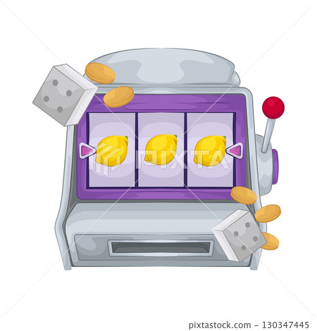 Illustration of Slot Machine 130347445