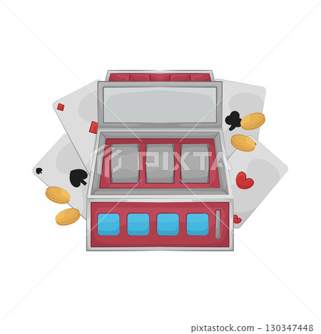 Illustration of Slot Machine 130347448