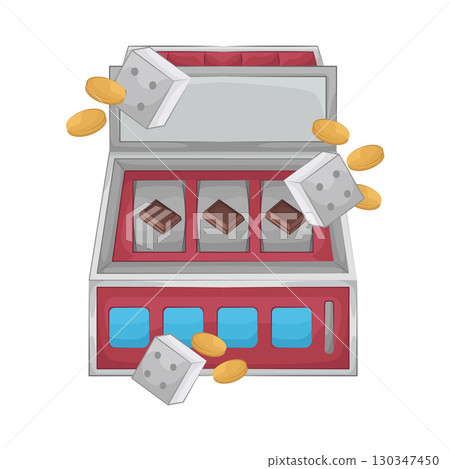 Illustration of Slot Machine 130347450