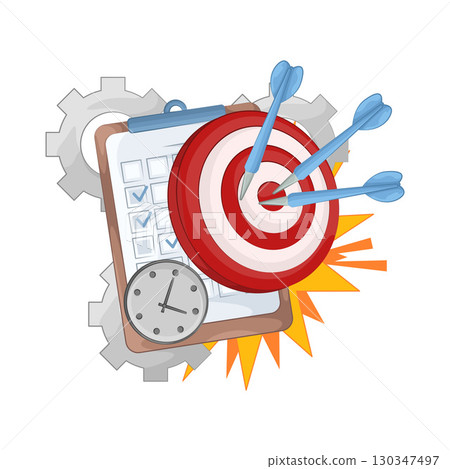 Illustration of Goal Illustration of Goal 130347497