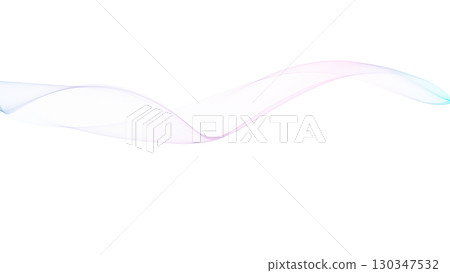 Color wave background line White background Background for presentations, etc. 130347532