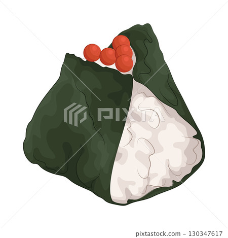 Illustration of Salmon Roe Onigiri 130347617