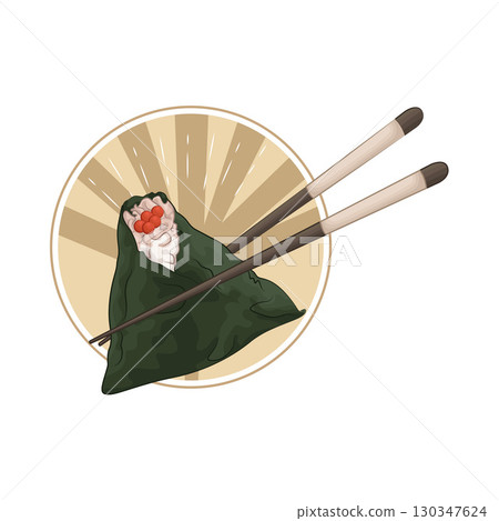 Illustration of Salmon Roe Onigiri 130347624