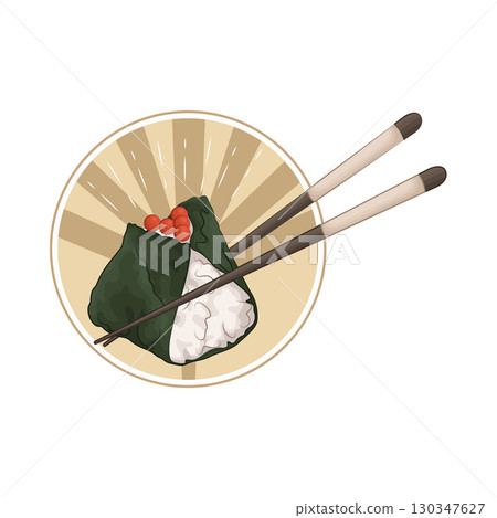 Illustration of Salmon Roe Onigiri 130347627