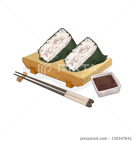 Illustration of Onigiri Illustration of Onigiri 130347642