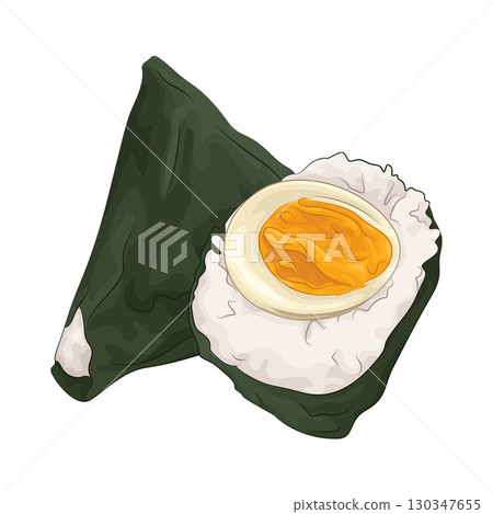 Illustration of Egg Onigiri  130347655
