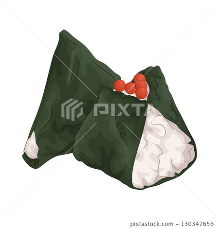 Illustration of Salmon Roe Onigiri Illustration of Salmon Roe Onigiri 130347656