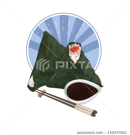 Illustration of Salmon Roe Onigiri 130347662