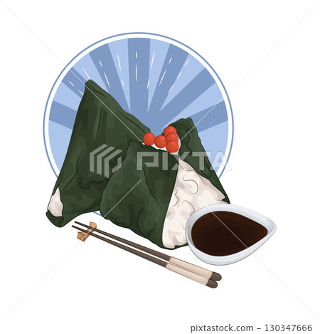 Illustration of Salmon Roe Onigiri Illustration of Salmon Roe Onigiri 130347666
