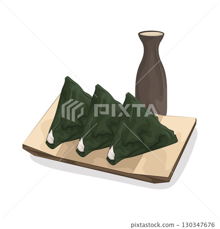 Illustration of Onigiri Illustration of Onigiri 130347676