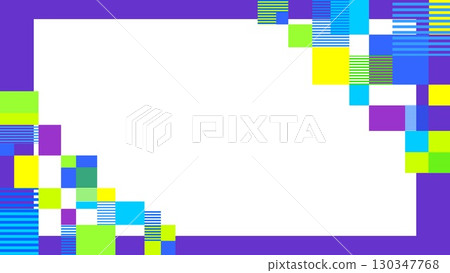 幾何圖案框架白色空間矩形邊框紫色 130347768