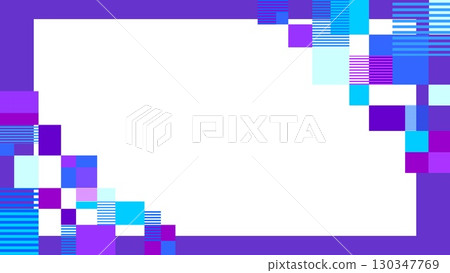 幾何圖案框架白色空間矩形邊框紫色 130347769