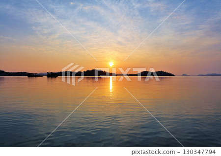 宮城縣黎明時分的松島 130347794