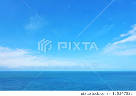 Akita Prefecture The Sea of Japan with the blue sky and the blue sea Akita Prefecture The Sea of Japan with the blue sky and the blue sea 130347823