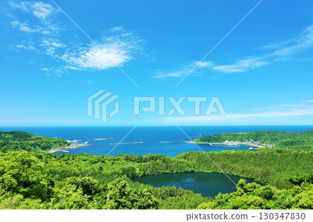 秋田縣,男鹿半島的藍天,從八寶台看 秋田縣,男鹿半島的藍天,從八寶台看 130347830
