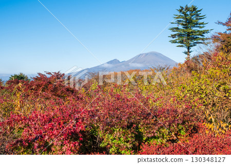 Old Usui Pass Observation Deck (Autumn): Overlooking Mount Asama Old Usui Pass Observation Deck (Autumn): Overlooking Mount Asama 130348127