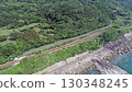 Forests, railroad tracks and coastline - Hisatsu Orange Railway 130348245
