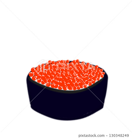 Sushi salmon roe sushi food simple 130348249