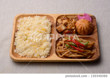 Chinese lunch plate Chinese lunch plate 130348360