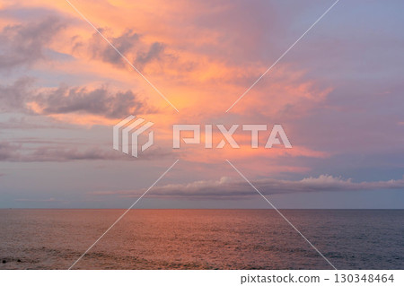 Seascape at sunset 130348464